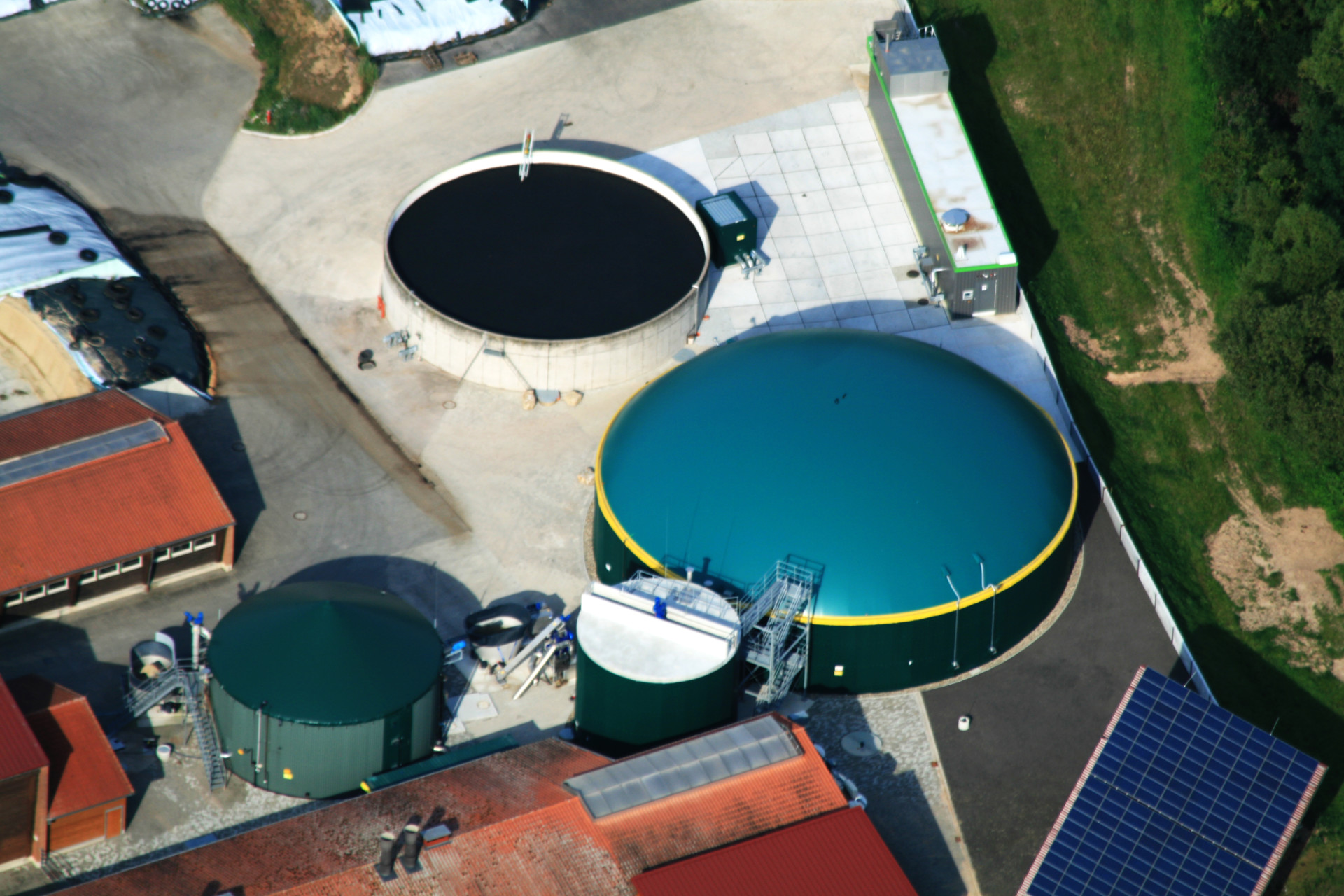 Hessisches Biogas-Forschungszentrum HBFZ aus der Luft