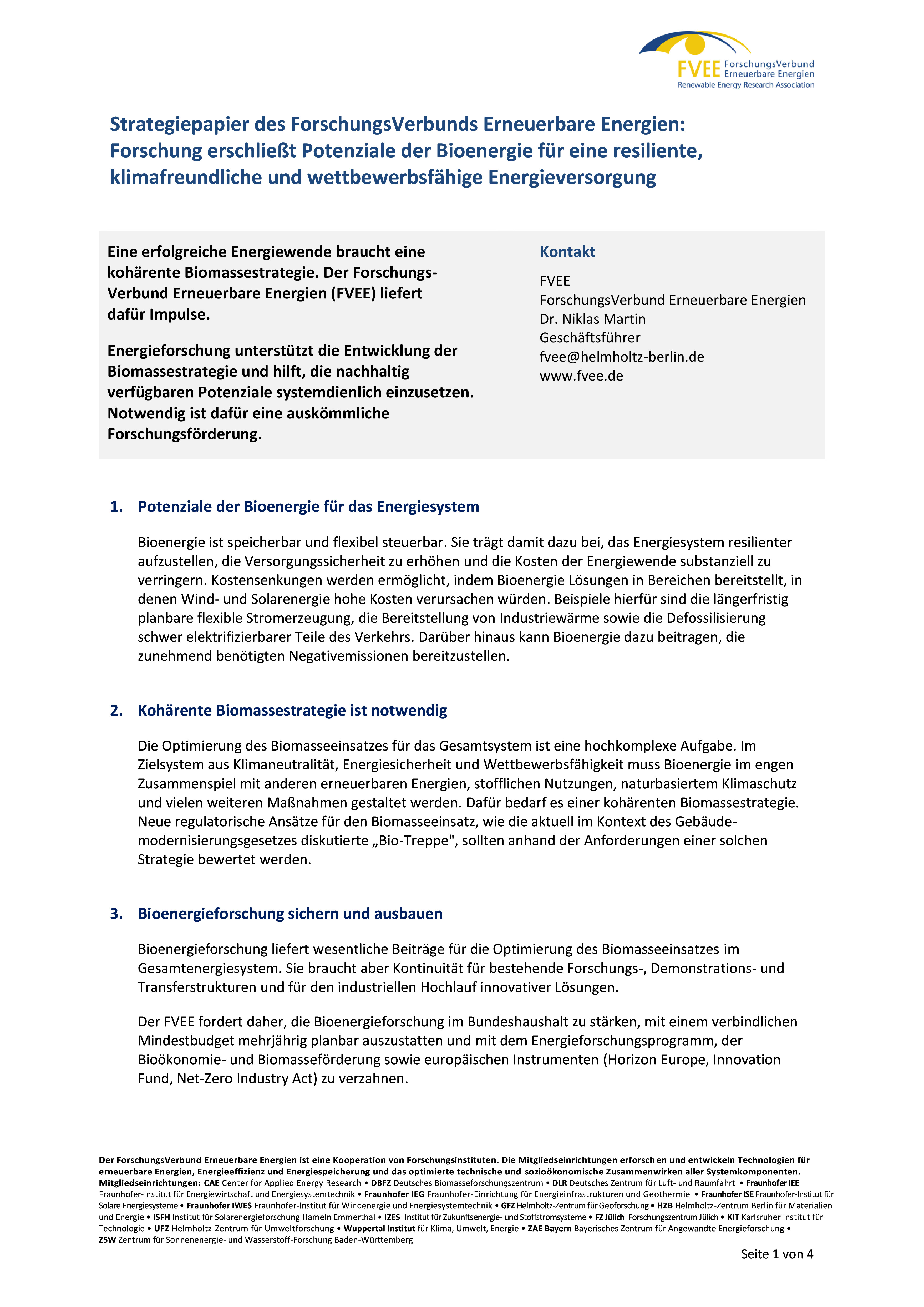 Vorschau des PDFs "FVEE Bioenergie"