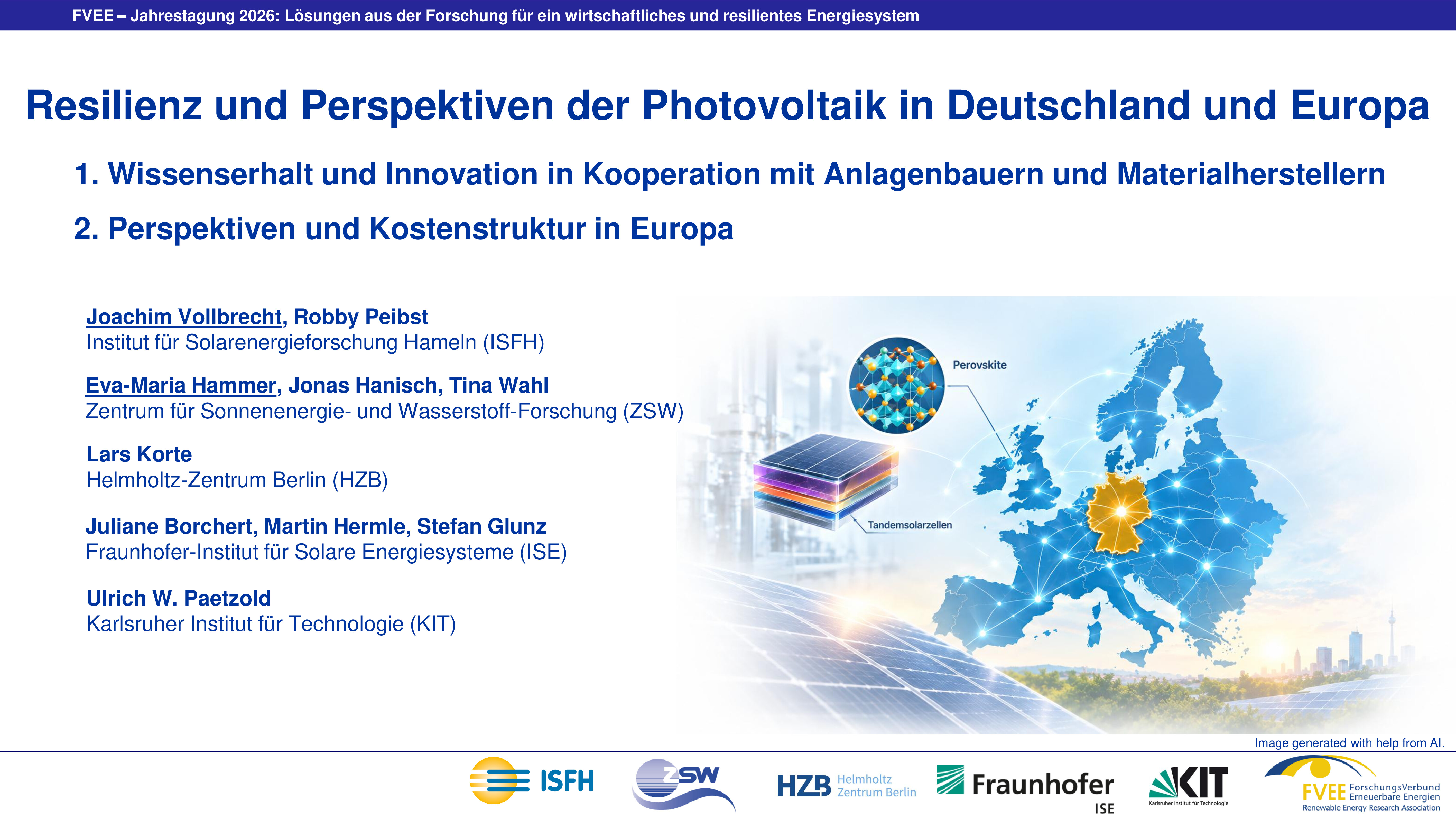 Vorschau des PDFs "Resilienz und Perspektiven der Photovoltaik in Deutschland und Europa (Hammer, Vollbrecht) - PDF (2,68 MB)"